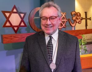 Dr. Michael Cartwright received the 2020 Jerry Israel Interfaith Service Award.