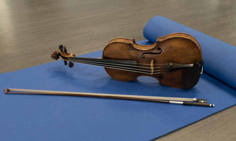 Yoga and violin