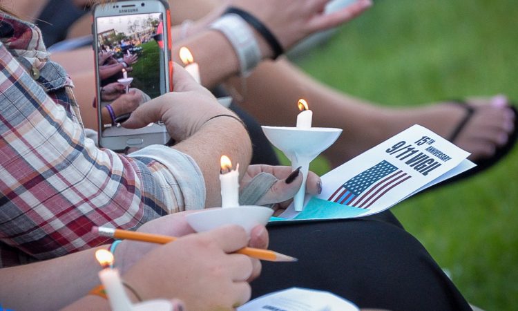 9/11 vigil candles